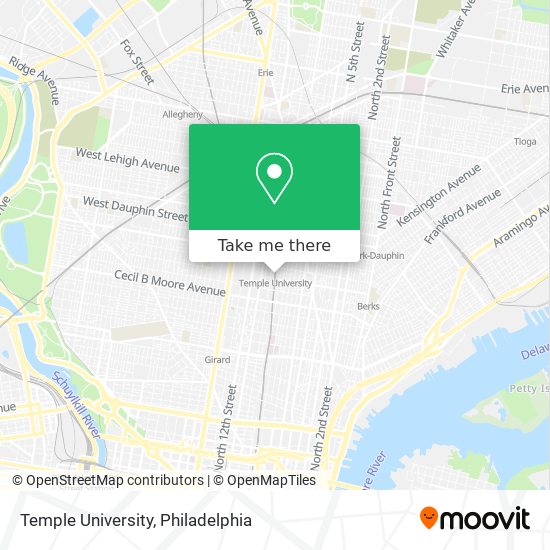 Temple University map