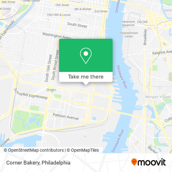 Mapa de Corner Bakery