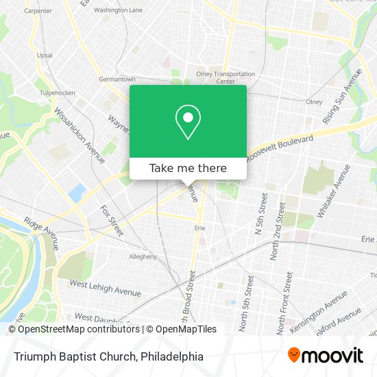 Triumph Baptist Church map
