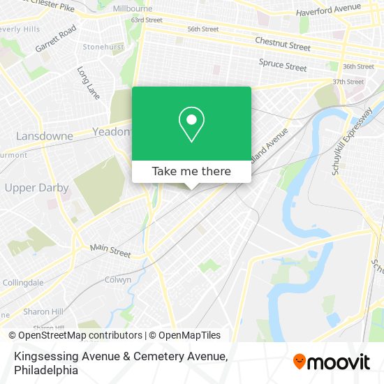 Mapa de Kingsessing Avenue & Cemetery Avenue