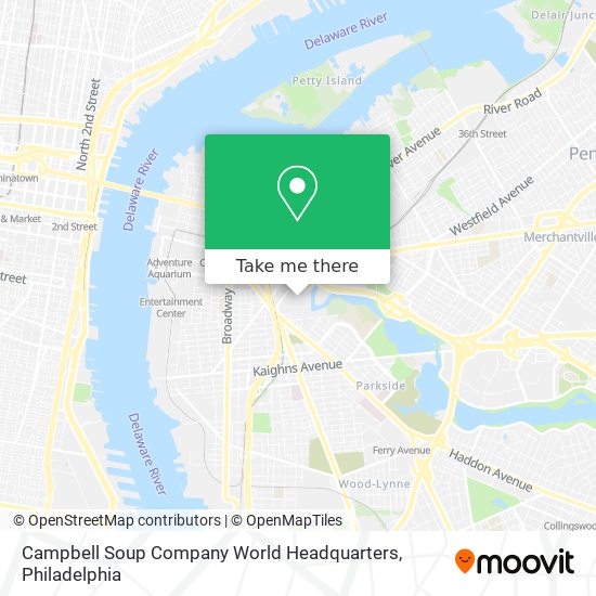 Campbell Soup Company World Headquarters map