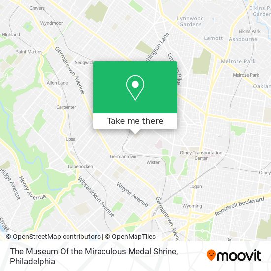 The Museum Of the Miraculous Medal Shrine map