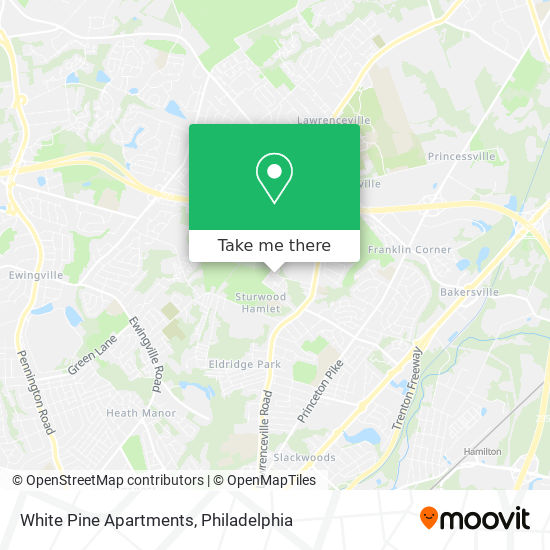 Mapa de White Pine Apartments