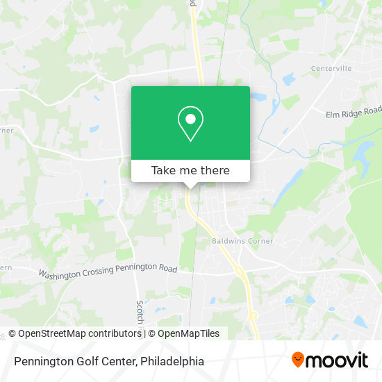 Pennington Golf Center map