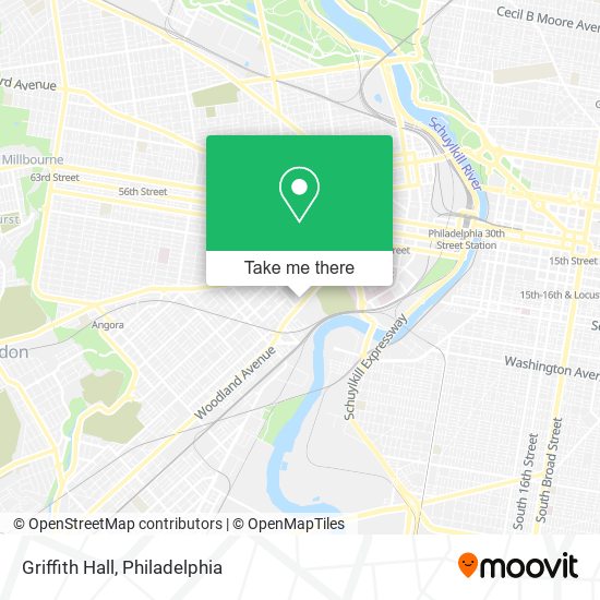 Mapa de Griffith Hall