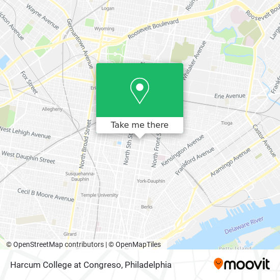 Harcum College at Congreso map