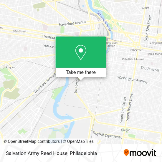 Salvation Army Reed House map