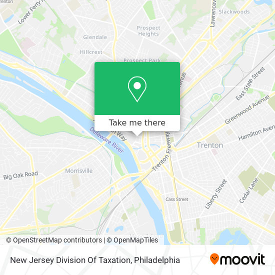New Jersey Division Of Taxation map