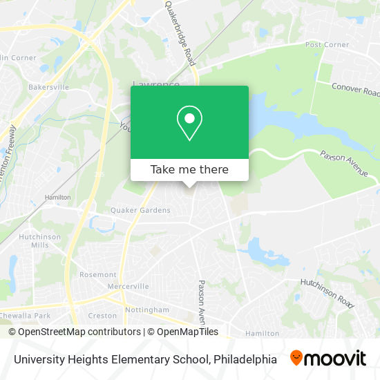 University Heights Elementary School map