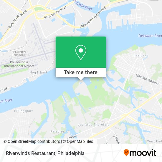 Riverwinds Restaurant map