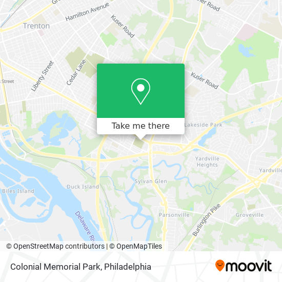 Colonial Memorial Park map