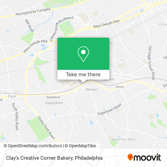 Mapa de Clay's Creative Corner Bakery