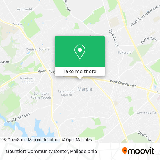 Mapa de Gauntlett Community Center