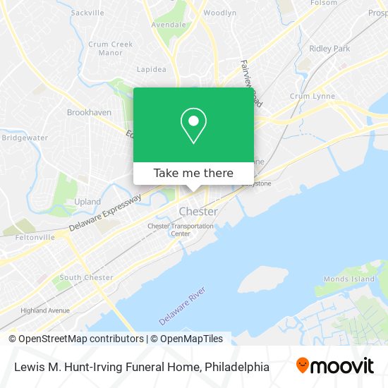 Mapa de Lewis M. Hunt-Irving Funeral Home