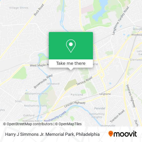 Mapa de Harry J Simmons Jr. Memorial Park