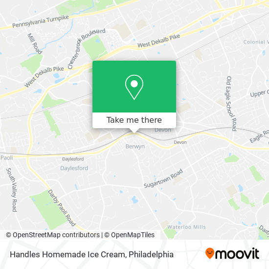 Handles Homemade Ice Cream map