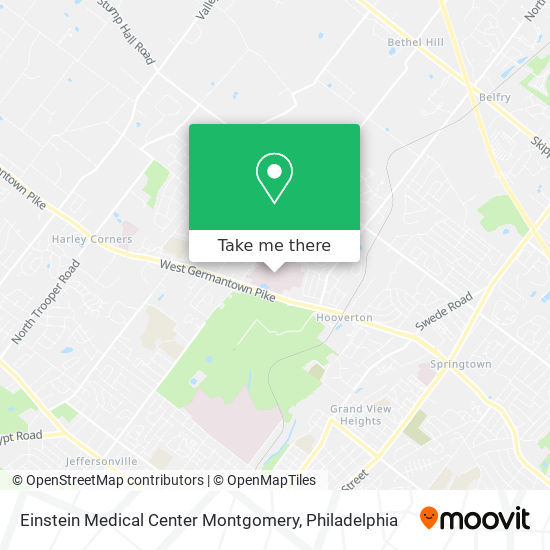 Mapa de Einstein Medical Center Montgomery
