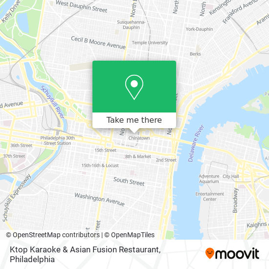 Mapa de Ktop Karaoke & Asian Fusion Restaurant