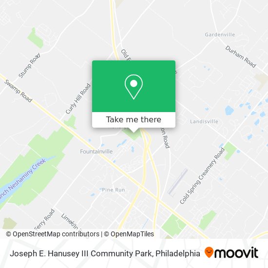 Joseph E. Hanusey III Community Park map
