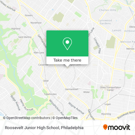 Mapa de Roosevelt Junior High School