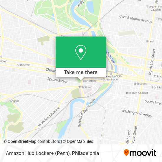 Amazon Hub Locker+ (Penn) map