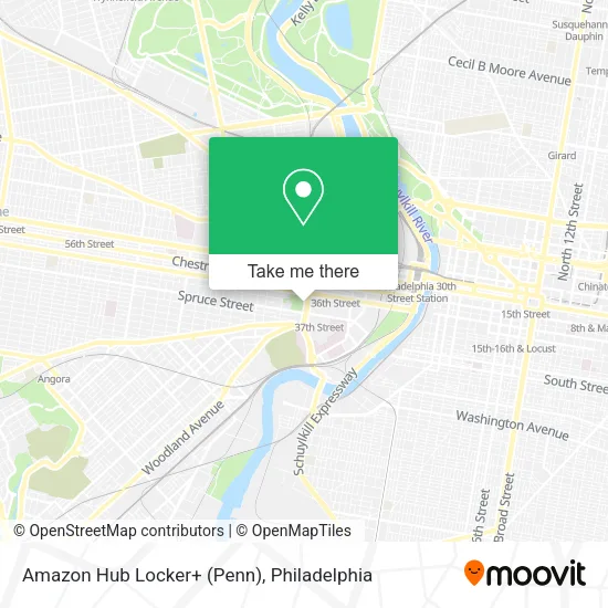 Amazon Hub Locker+ (Penn) map