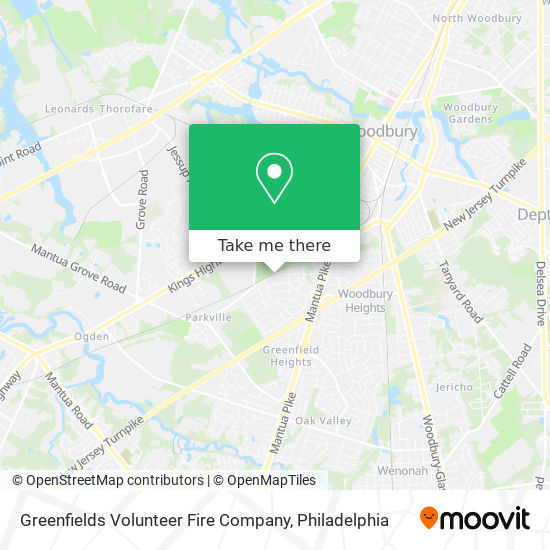 Greenfields Volunteer Fire Company map