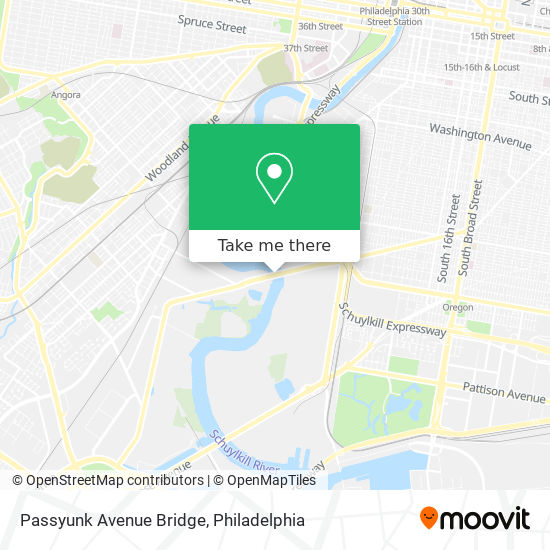 Passyunk Avenue Bridge map