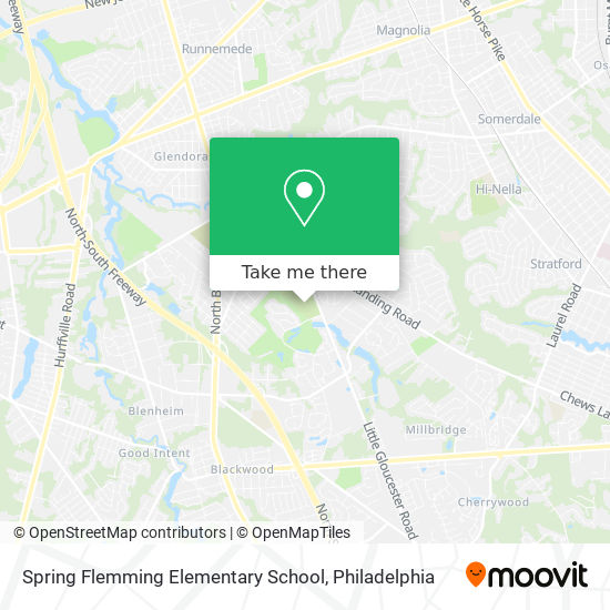 Spring Flemming Elementary School map