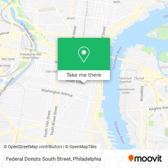 Mapa de Federal Donuts South Street