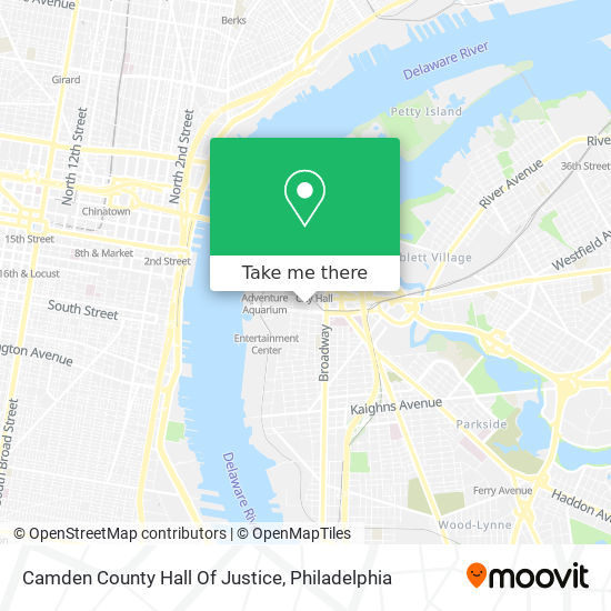 Mapa de Camden County Hall Of Justice