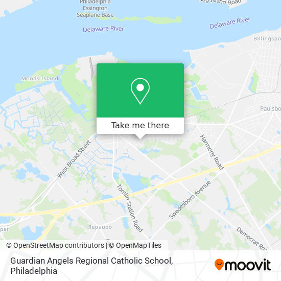 Guardian Angels Regional Catholic School map