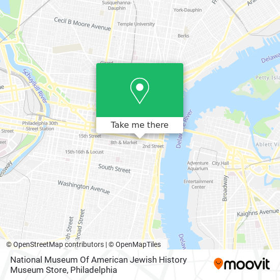 Mapa de National Museum Of American Jewish History Museum Store