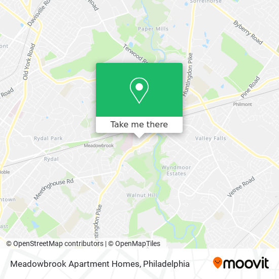 Mapa de Meadowbrook Apartment Homes