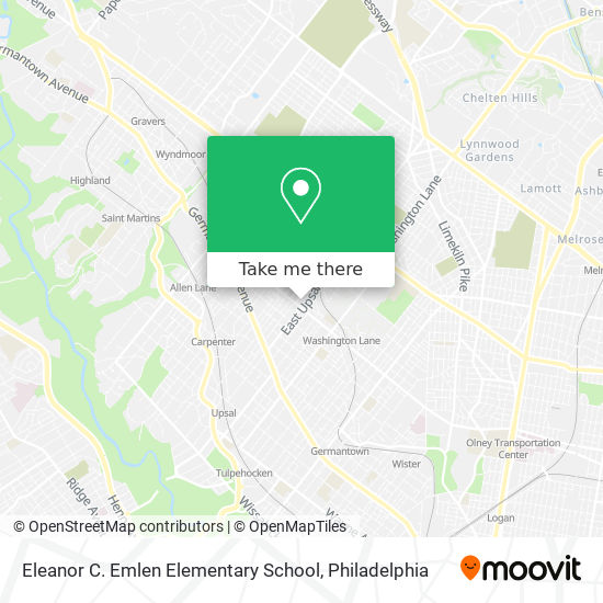 Eleanor C. Emlen Elementary School map