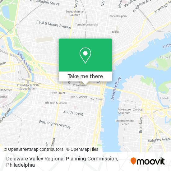 Delaware Valley Regional Planning Commission map