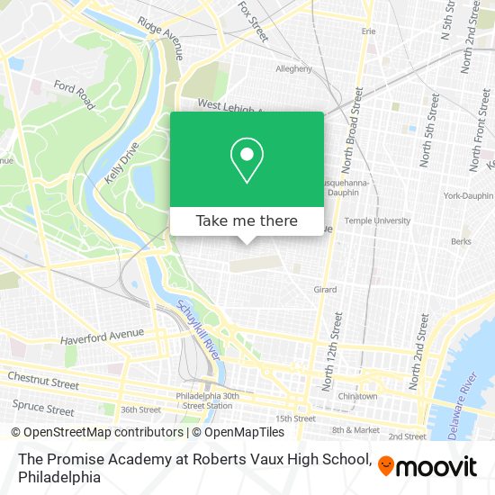 The Promise Academy at Roberts Vaux High School map