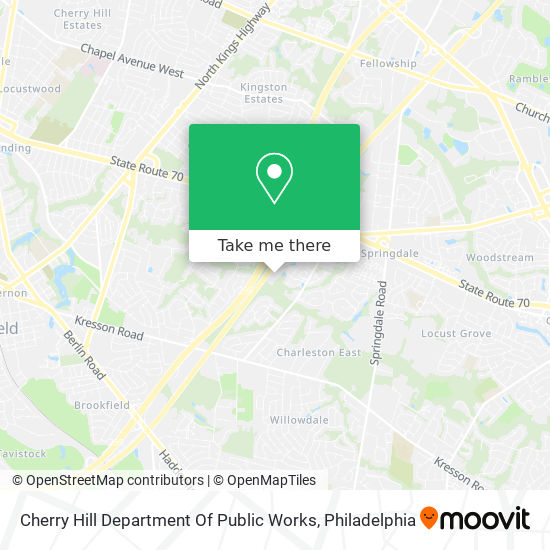 Mapa de Cherry Hill Department Of Public Works