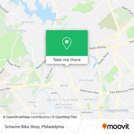 Mapa de Schwinn Bike Shop
