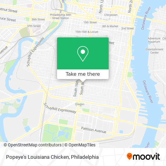 Popeye's Louisiana Chicken map