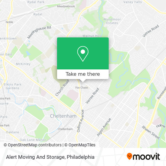 Alert Moving And Storage map