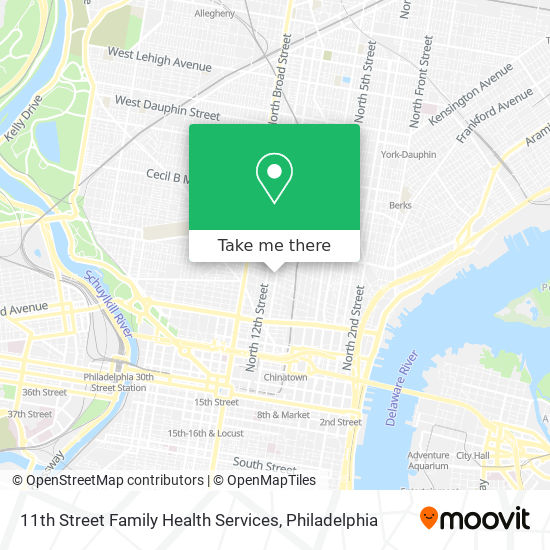 11th Street Family Health Services map