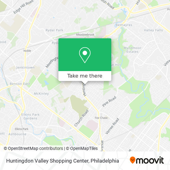 Huntingdon Valley Shopping Center map