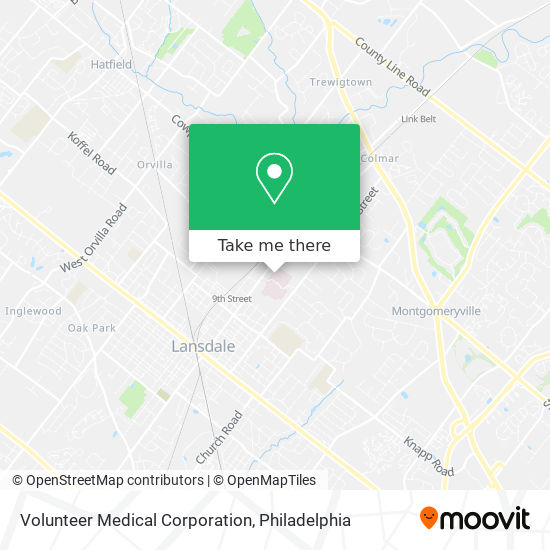 Mapa de Volunteer Medical Corporation