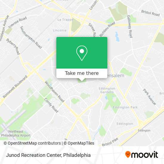 Junod Recreation Center map