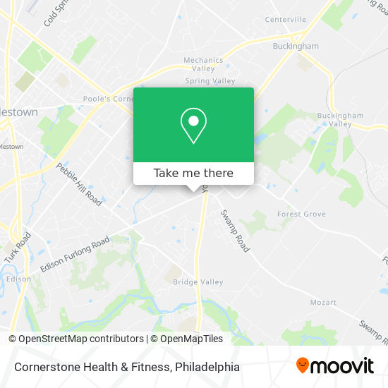 Cornerstone Health & Fitness map
