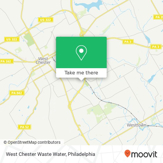 West Chester Waste Water map