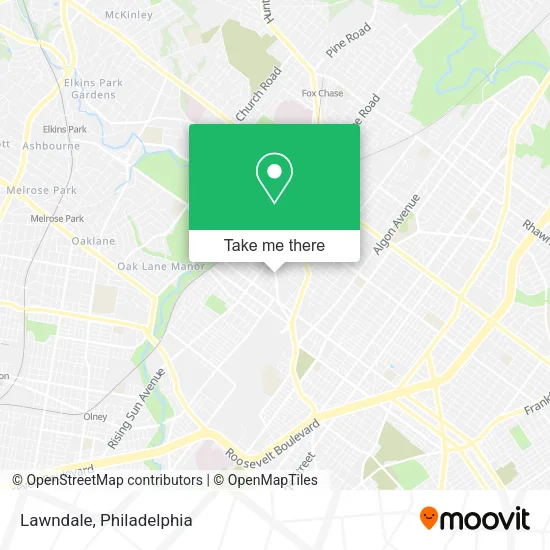 Lawndale map