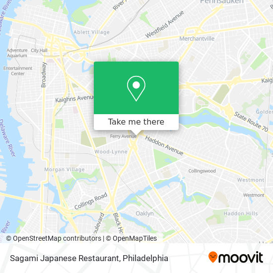 Mapa de Sagami Japanese Restaurant