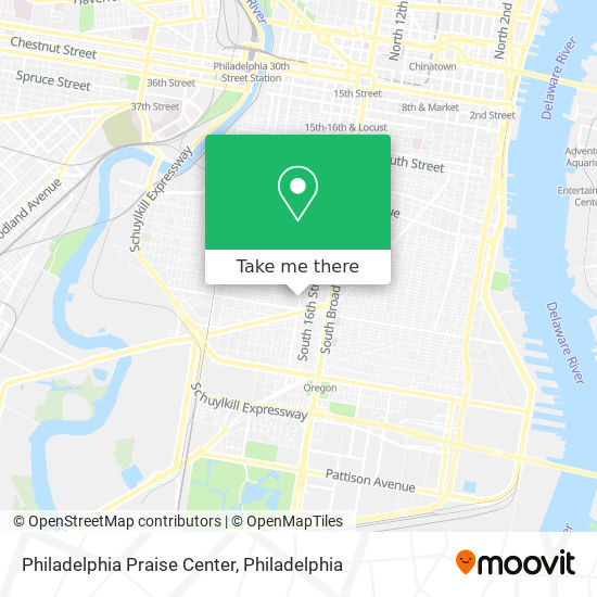 Mapa de Philadelphia Praise Center